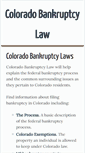 Mobile Screenshot of coloradobankruptcy.com